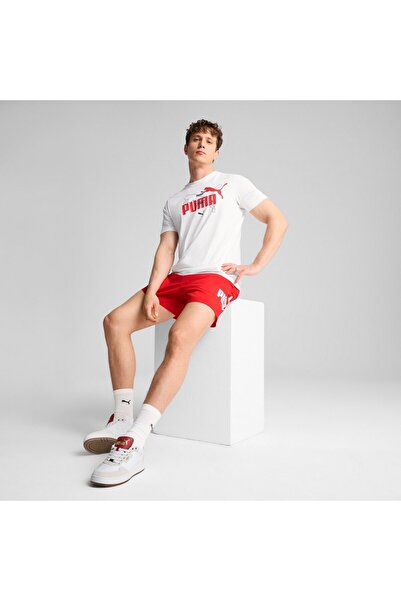 Puma T-shirt Puma Ess Logo Lab Summer Tee, Λευκό, Ανδρικό