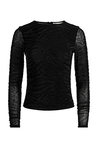 Alice + Olivia Stylish Embroidered Blouse