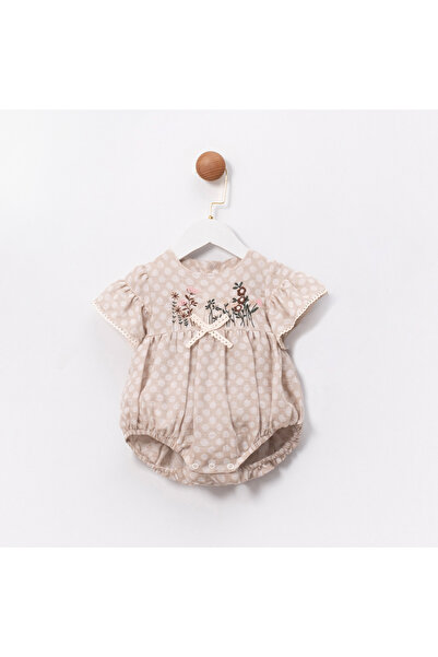 Ma Moi Baby For A Little Smile Sylvia Çiçek Nakışlı Kız Bebek Romper