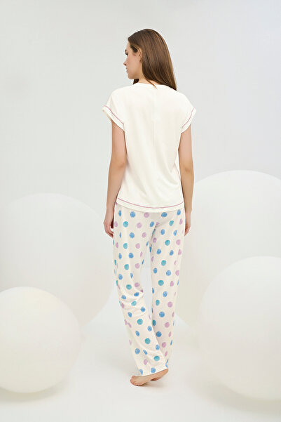 Sevim 16407 KADIN BASKILI PİJAMA TAKIM