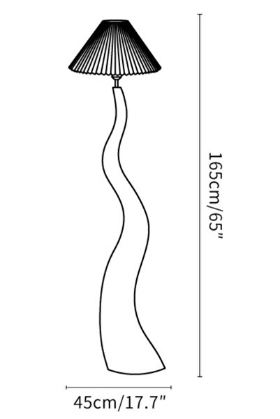 Genel Markalar Fransız iskandinav Lux Lambader Oturma Odası Çalışma Odası Villa Otel Dekoratif Ayaklı CEVİZ RENGİ