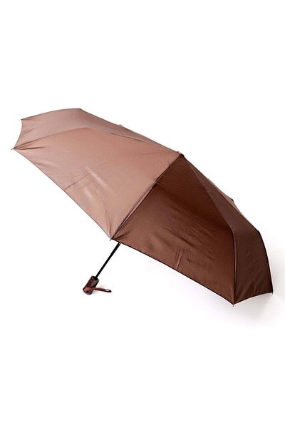 Ella Icon Folding Umbrella, With Automatic Open/Close Function, Wind Resistant, Brown, 90cm