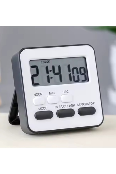 gaman Alarmlı Dijital Öğrenci Sınav Kronometresi 24 Saat Geri Sayım Cihazı Saat - Alarm / Kronometre