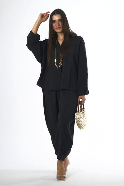 ABBRA Women's Modal Slouchy Shirt Set