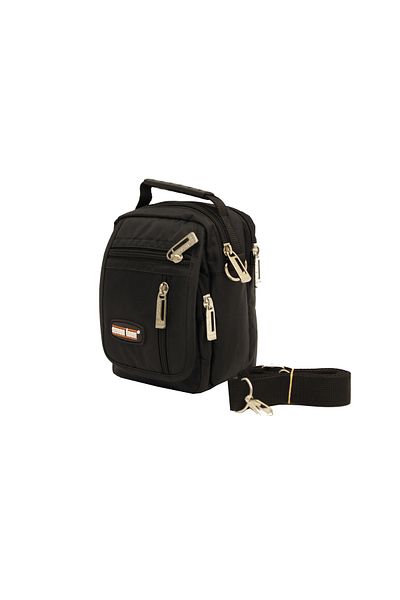 ARI Unisex Black Messenger Bag - 3450-SYH