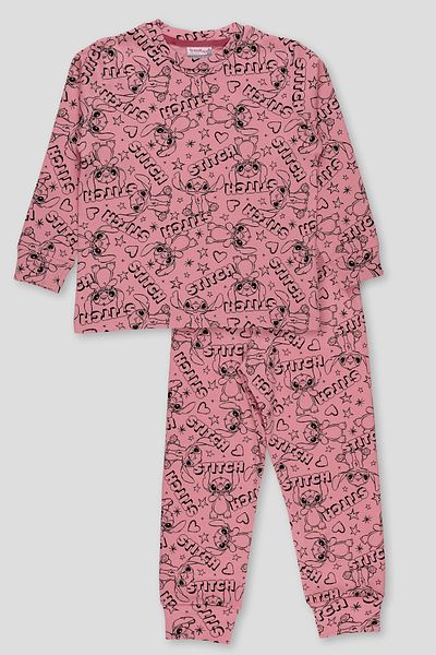 Irmak kids Girl's Patterned Interlock Pajama Set 100% Cotton
