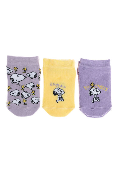 Snoozebaby Snooze baby Snoopy 3'lü Bilek Çorap Kız Bebek