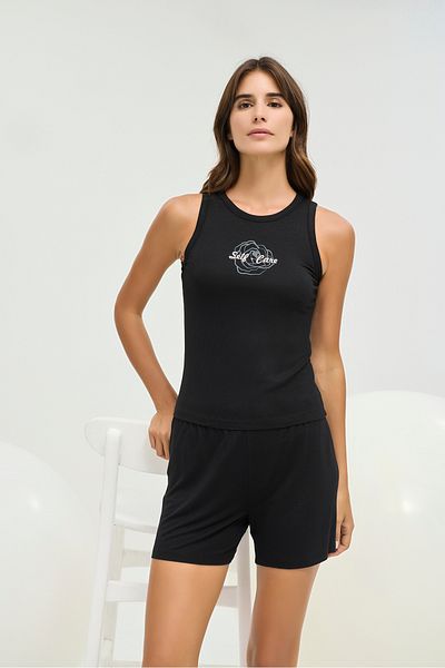 Sevim 16469 Women's Printed Shorts Set