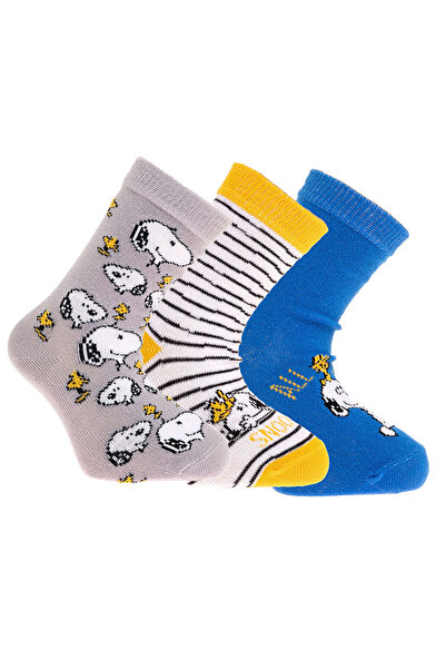 Snoozebaby Snooze baby Snoopy 3lü Soket Çorap Erkek Bebek