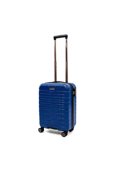 Ella Icon Troler Leaf Cu 4 Roti Duble, Abs, 55x39x23 Cm, Albastru