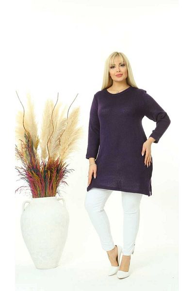 LİKRA Women's Plus Size Knitwear Tunic