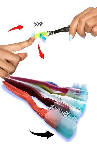 EASYBRUSH Disposable Magic Toothbrush with Toothpaste 60 Pack