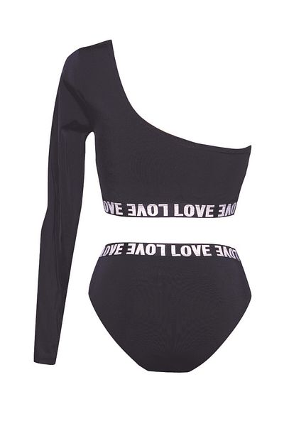 DEEP BEACH Women's Single Sleeve Bikini Set Db200512bt