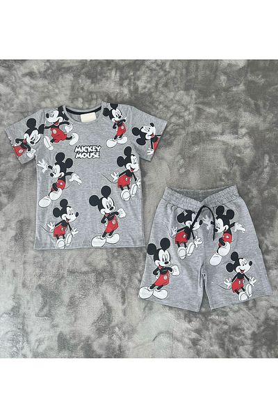 NEWKİDS 6-10 Years Old Character Printed Combed Cotton Boy's Suit