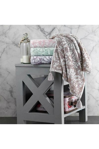 MAXSTYLE Памучна кърпа Lucia Damson 50x90 см