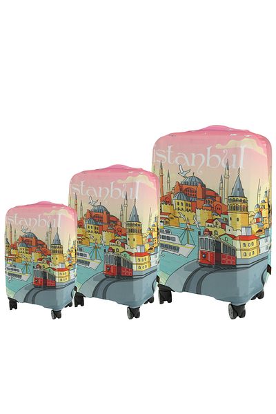 MY SARACİYE (My # 115 Istanbul 1) Set of Cases for Suitcases (Cabin Medium and Large)