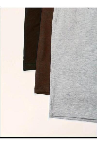 UYN SPORT 3 Pack Black-Brown-Grey Relaxed Fit Shorts