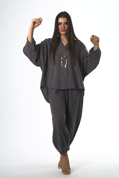 ABBRA Women's Modal Slouchy Shirt Set
