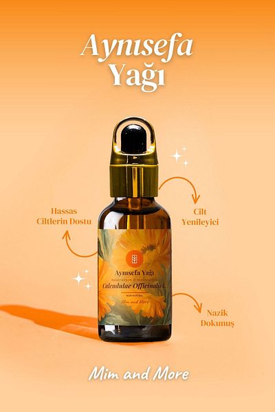 Mim and More Calendula Oil - Maceration 100% Pure Natural, 50ml