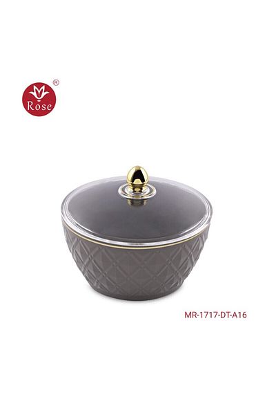 Rose Mr-1717-Date bowl with rose lid (7*14) cm