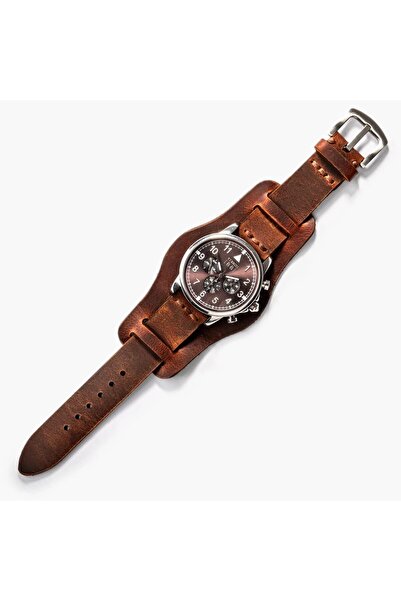 Derycraft Bund Tek Katlı Deri Kayış - Burnt Orange