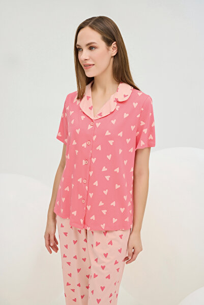 Sevim 16394 KADIN DÜĞMELİ PİJAMA TAKIM