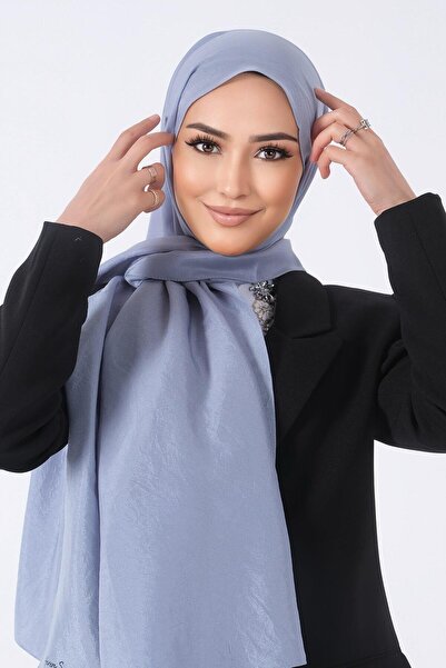 HAREM SCARF شال فوال بريسا باللون الأزرق الداكن