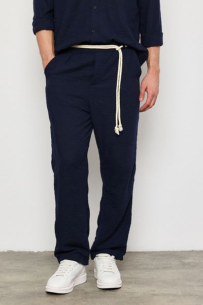 Weyeze Rope Detailed Woven Trousers Ag-Y23098Lns