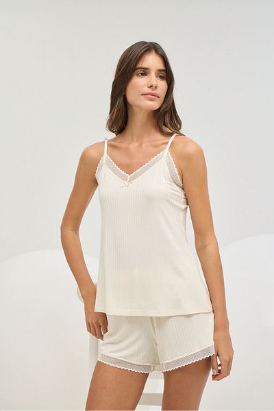 Sevim 15934 Thin Strap Shorts Set
