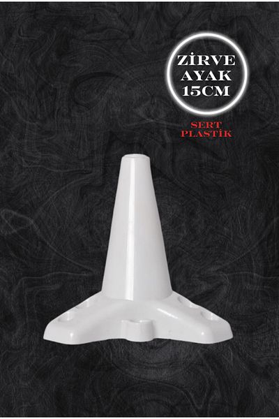 ALPAKS Picior de vârf din plastic alb 15 cm Mobilier Fotoliu Picior de bază Masă Dulap Picior – Design elegant și durabil