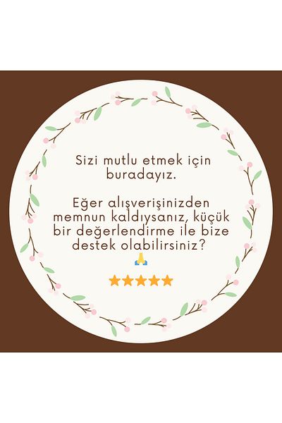 EcoNest 102 Pieces 5X5 cm Art Sticker We Are Here to Make You Happy Packaging Gift Product