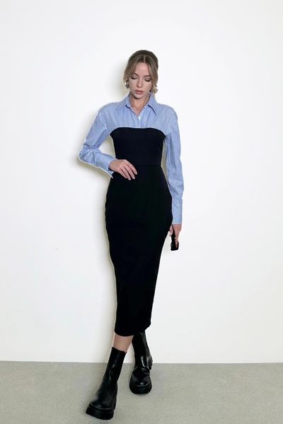 PROTO SUIT Maxi Gömlek Elbise