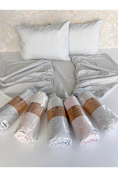 sarra Mink Natural Double Bed Sheet Set