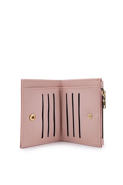 minebag Women's Faux Leather Wallet Mn108 Powder