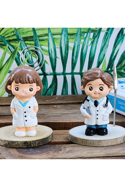 Rota Hediyelik 2 Pack Women Men Doctor Note Photo Holder Desktop Office Decor Gift