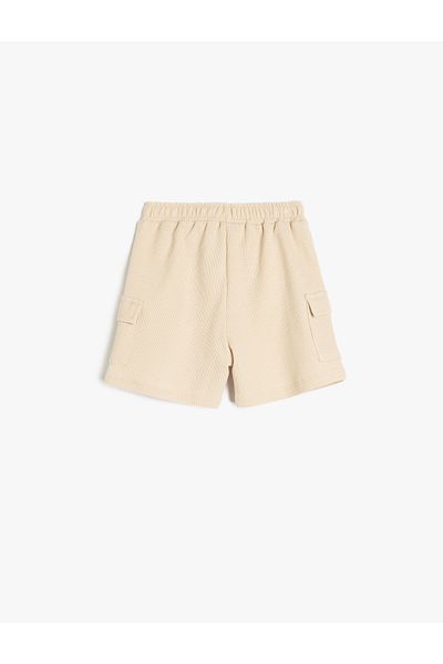 Koton Cotton Pocket Detailed Elastic Waist Shorts
