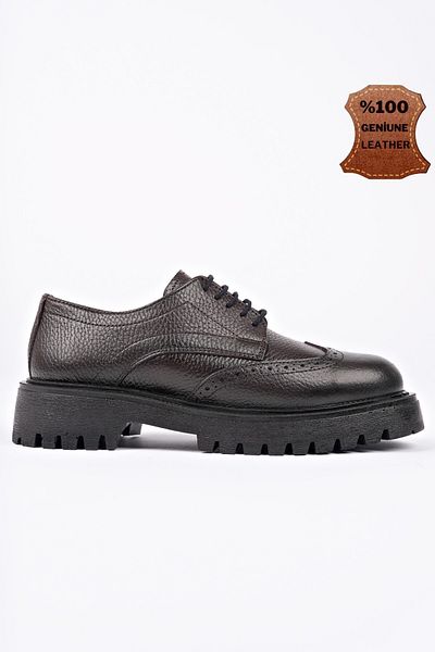 MUGGO Amour Lace-Up Γνήσιο δέρμα με χοντρή σόλα καθημερινά casual μοκασίνια γυναικεία loafer παπούτσια