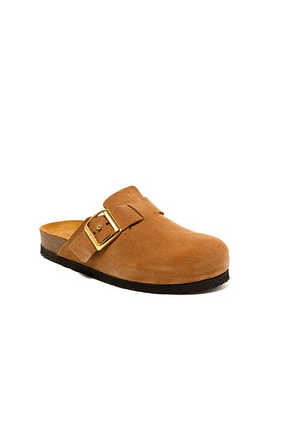 Frau Women / Girls Slippers 17D5 Frau Velor-S Terra (Brown)