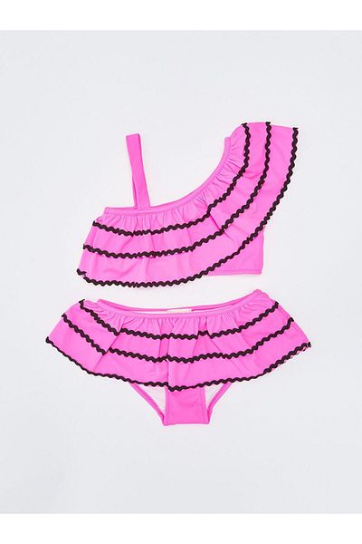DEEP BEACH Water Detailed Girl's Bikini Set