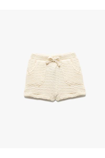 Koton Pocket Detailed Lace-Up Waist Cotton Blend Shorts
