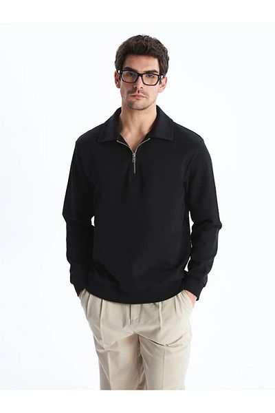 LC Waikiki LCW Vision Polo Collar Long Sleeve Men's Sweatshirt