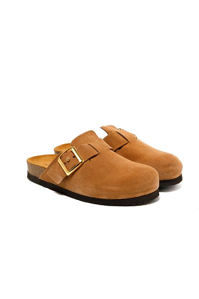 Frau Women / Girls Slippers 17D5 Frau Velor-S Terra (Brown)