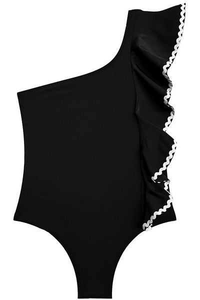 DEEP BEACH Water Detailed Girl's Swimsuit Db200740cm