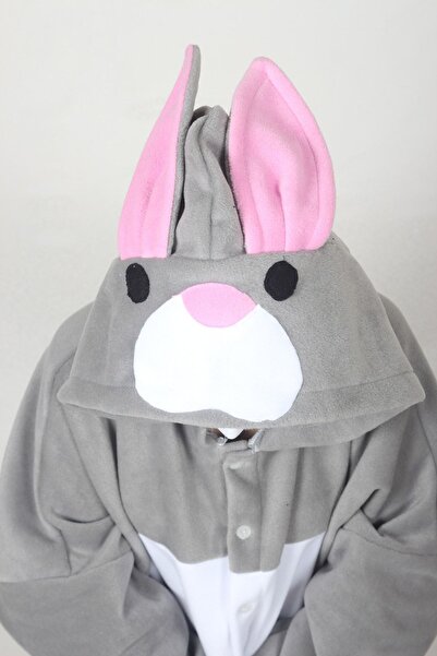 Kadıköy Kostüm Adult Rabbit Costume Animal Costume Cozy Pajama Costume