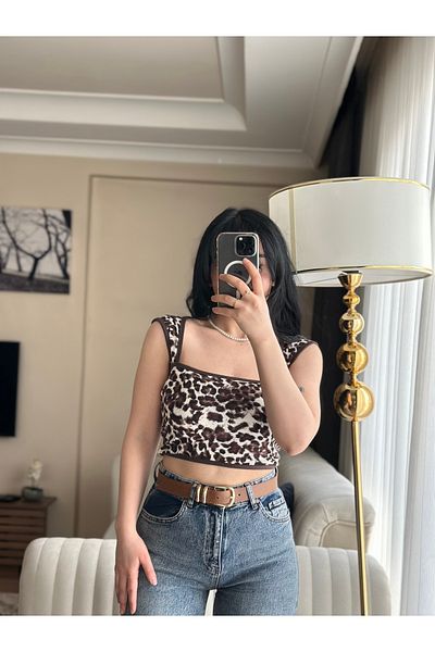 KECHİ WOMAN Cultură cu model leopard