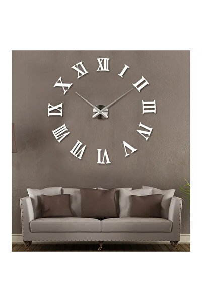 shop Pleksi Duvar Saati | 3D Romen Rakamlı Dekoratif Pleksi Duvar Saati