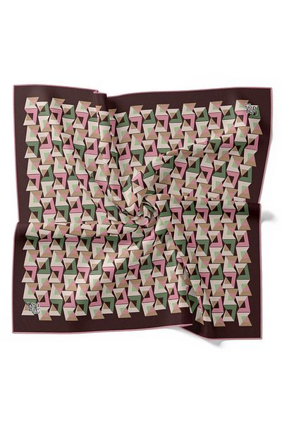 Levidor Φουλάρι με γεωμετρικό σχέδιο με τάση Twill