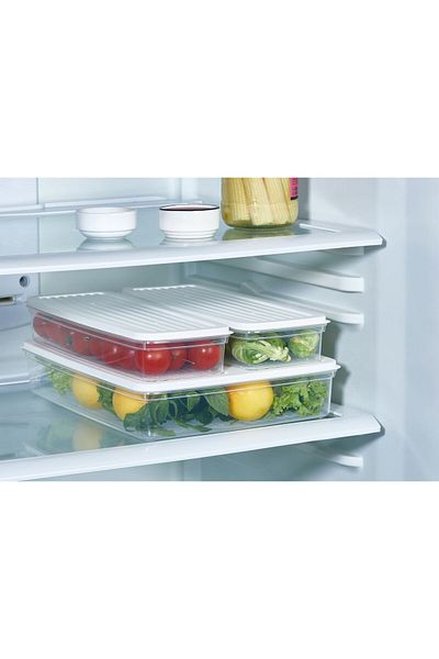 HOMEU Hmu-012 3-Piece Yeast Storage Set with Lid (2.5 Lt + 1Lt + 1Lt)