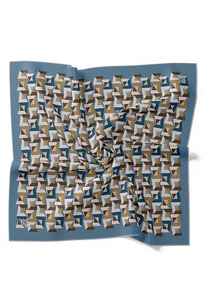 Levidor Eșarfă din twill cu model geometric