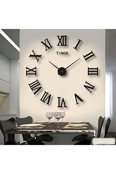 shop Pleksi Duvar Saati | 3D Romen Rakamlı Dekoratif Pleksi Duvar Saati